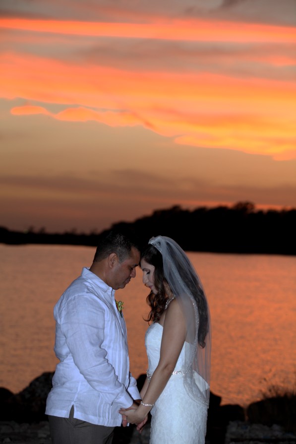 Sunset wedding